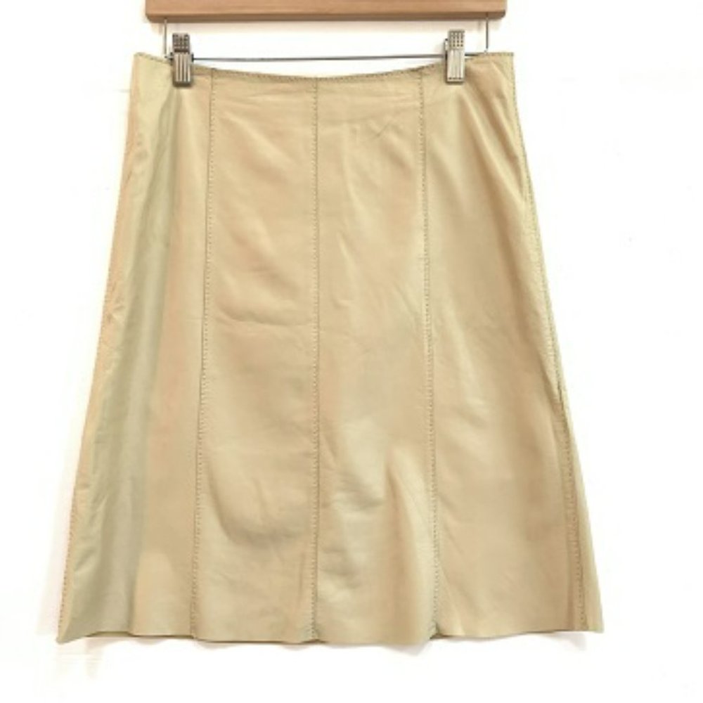 bebe Genuine Leather Skirt